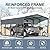 WELYAS 20×12 FT Heavy Duty Carport Canopy with Galvanized Steel Frame and Roof, All Metal Carport Garage, Car Shelter for Trucks, Boats, Tractors
