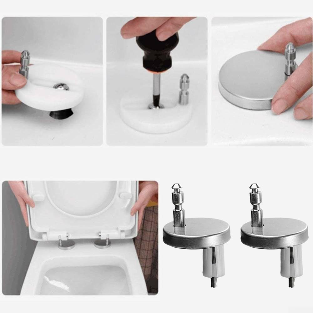 Cerniere in acciaio inox danneggiate o vecchie cerniere per copriwater (55 mm)