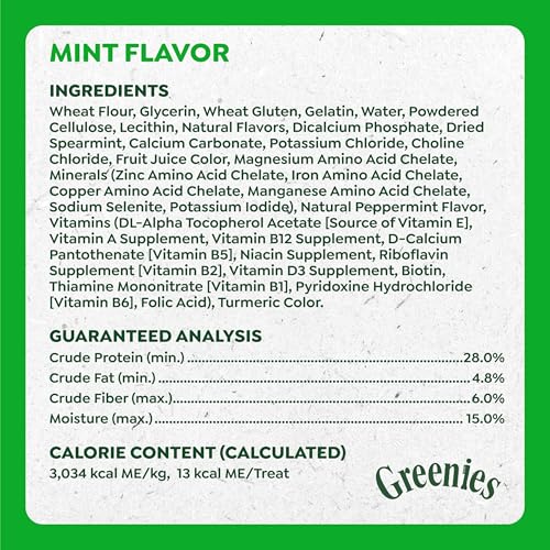 Greenies Dog Anytime Bites Bite-Size Treats for Dogs Mint Flavor 65-Chewy Treats – Ansicht 4