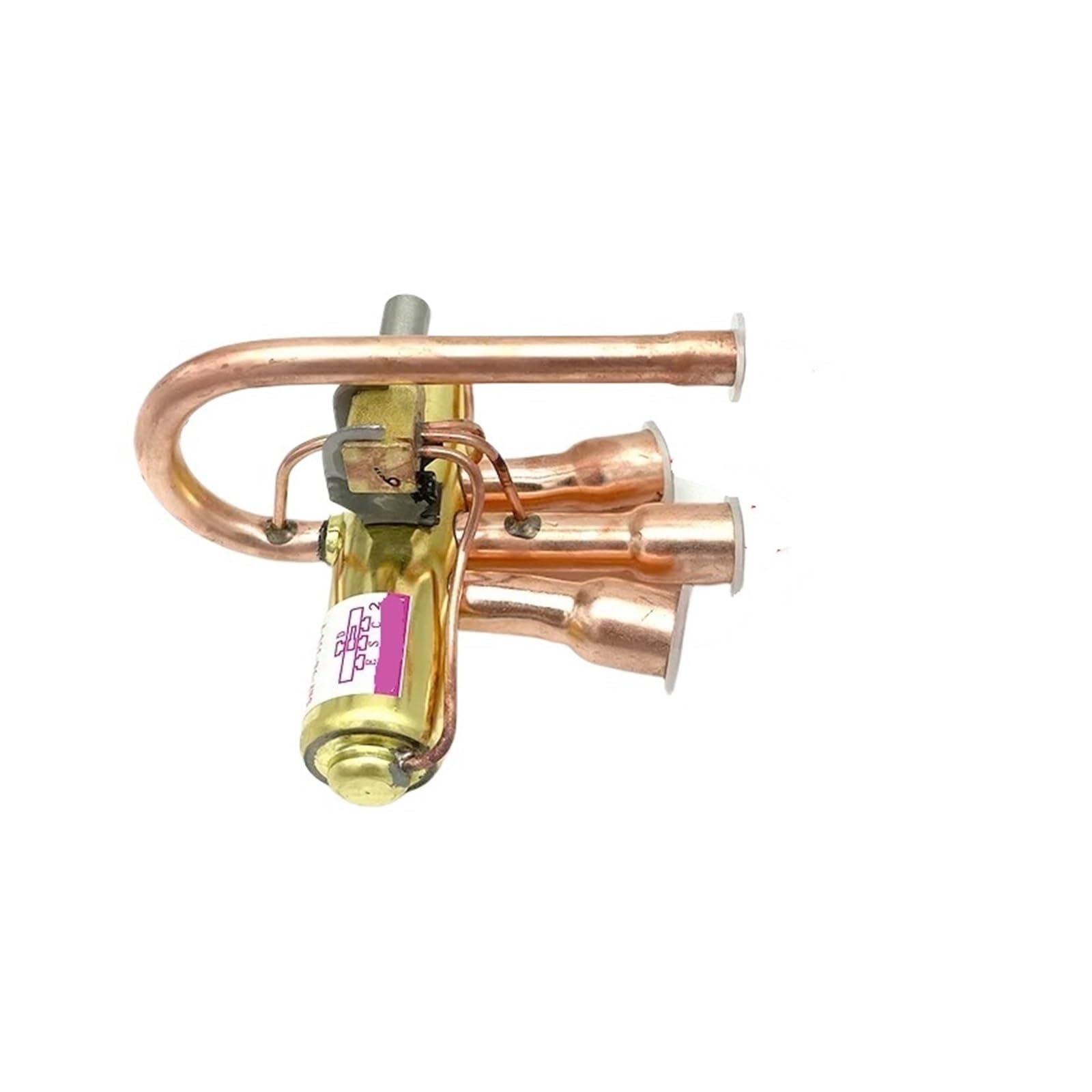 Hizon 3P Four-Way Valve Four-Way Reversing Valve， Compatible For Midea ，Compatible For Gree， 1-12P Air Conditioner Air Energy Four-Way Valve Accessories, Coils(3P Four-Way Valve)