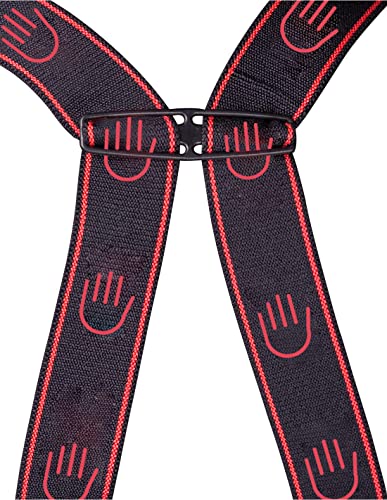 Foto von PROS Wathose Hosenträger Prämie Waders verstellbare Hochwasserhose wasserdicht Hose Regenhose Angeln Stiefel Freizeit Watstiefel (44), Rot