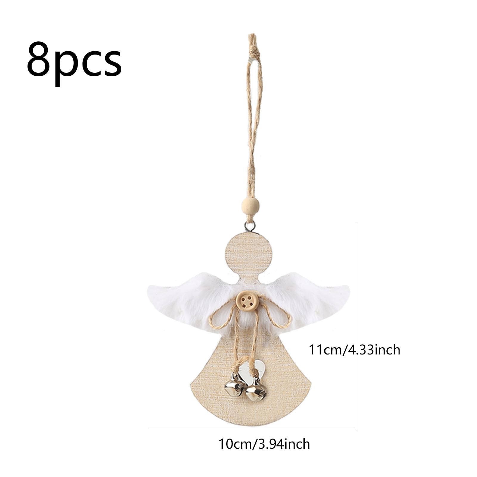 Socle En Bois Décorations Noël Anges/cloches/église En Porcelaine, Décos Sapin Decoration Sapin Blanc