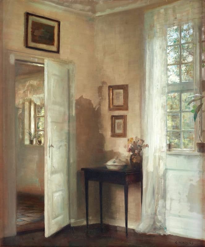 Peinture murale Carl Vilhelm Holsoe 60x90cm : habillez un grand mur vide avec élégance