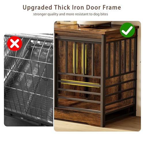 78-Inch-Double-Dog-Crate-Furniture-Extra-Large-Dog-Kennel-Indoor-with-Divider-Heavy-Duty-Dog-Cage-for-2-Dogs-Decorative-Wooden-Dog-House-Decorative-Table-TV-Stand-Pet-House-for-XLarge-Dogs