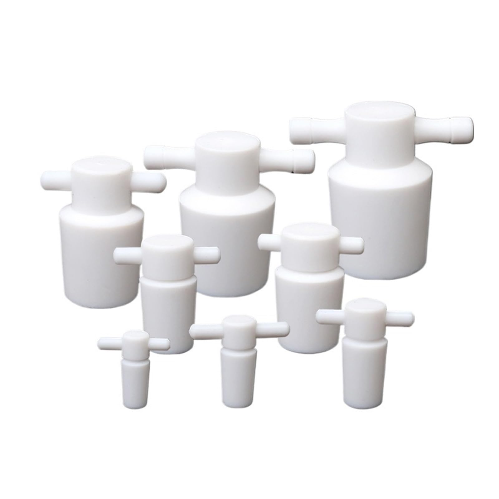 Tapón estándar sólido de 6 uds con mango tapón de matraz de PTFE | Alto rendimiento de sellado(40)