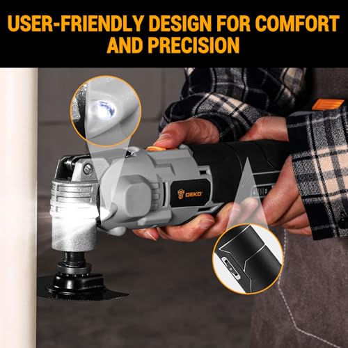 DEKOPRO 20V Cordless Oscillating Tool Kit
