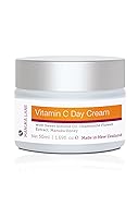 Vista 1 de Crema de día con vitamina C para cara y cuello con extracto de flor de manzanilla, miel de manuka y aceite de almendras dulces Fórmula a base