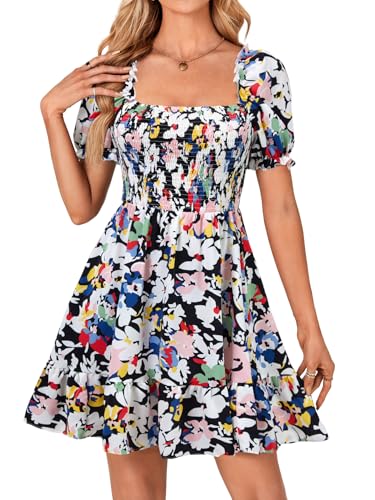 Image of Rooscier Women's Summer Boho Mini Dress