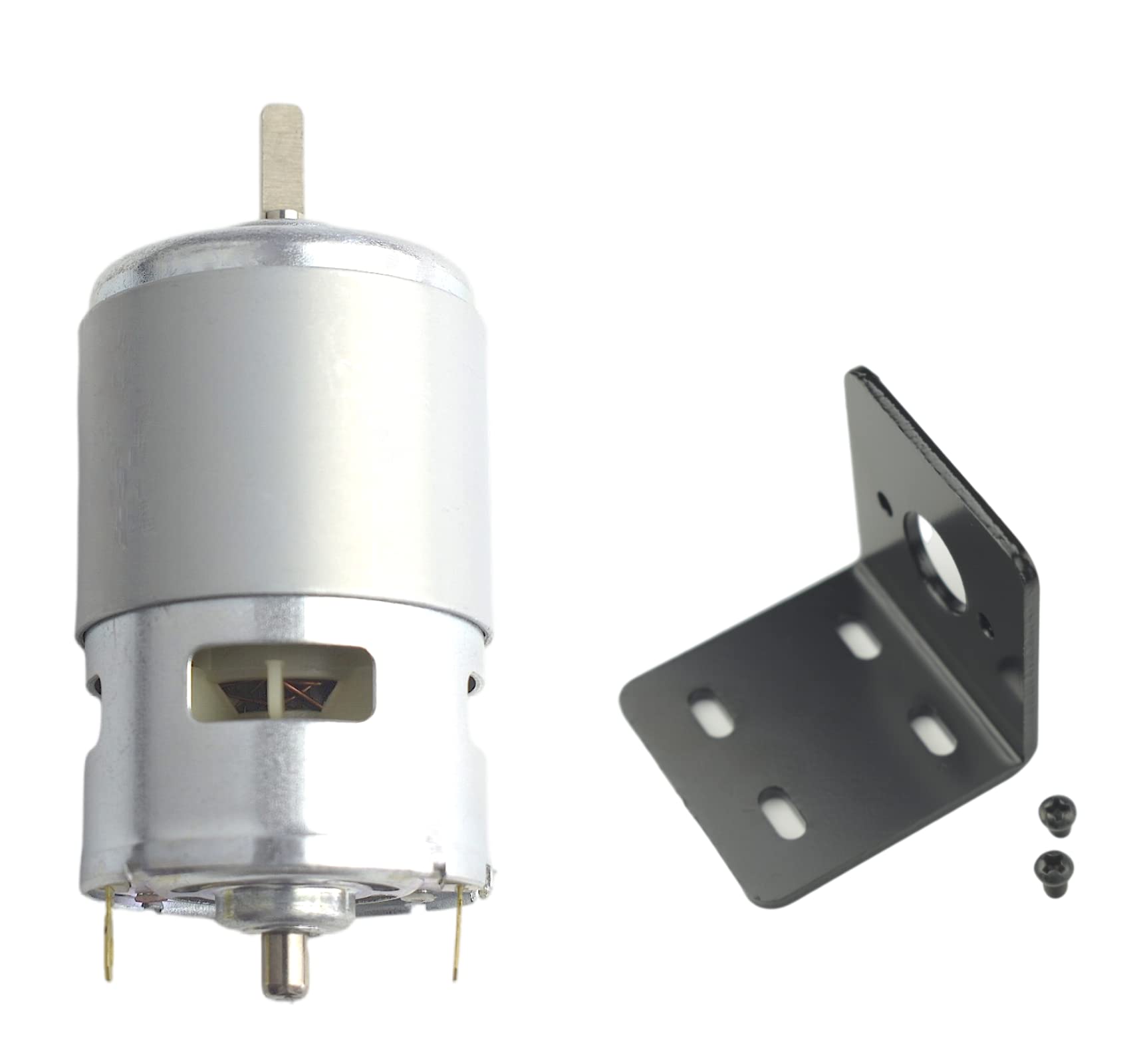 CONQUERALL 775 Motor 6000-12000RPM Double Ball Bearing High Speed High Torque D Long Axis DC Micro Motor with Bracket