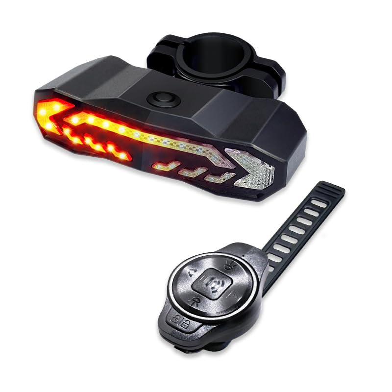 Luz Bicicleta Trasera para Trek Madone SLR frameset Gen 7 2024, Impermeable Luces de Seguridad Traseras para Bicicleta con Sensor de Freno Inteligente y Auto On/Off,A Round