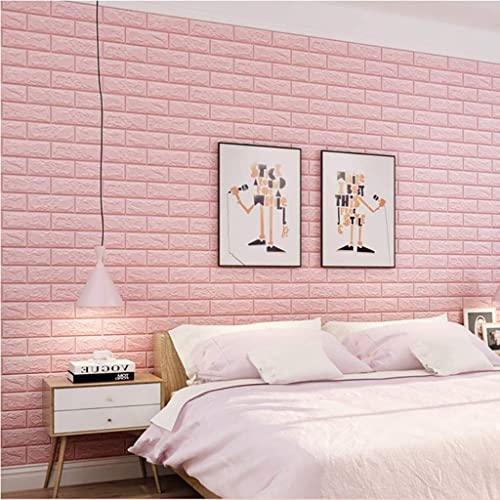 Image of PE Foam 3D Brick Design Wallpapers DIY Peel and Stick Wall Sticker Waterproof Self Adhesive Antifouling Wall Panels for Home Decor (77cmX70cm, 8mm, Approx 29 Sq. Ft.) Pack of 5