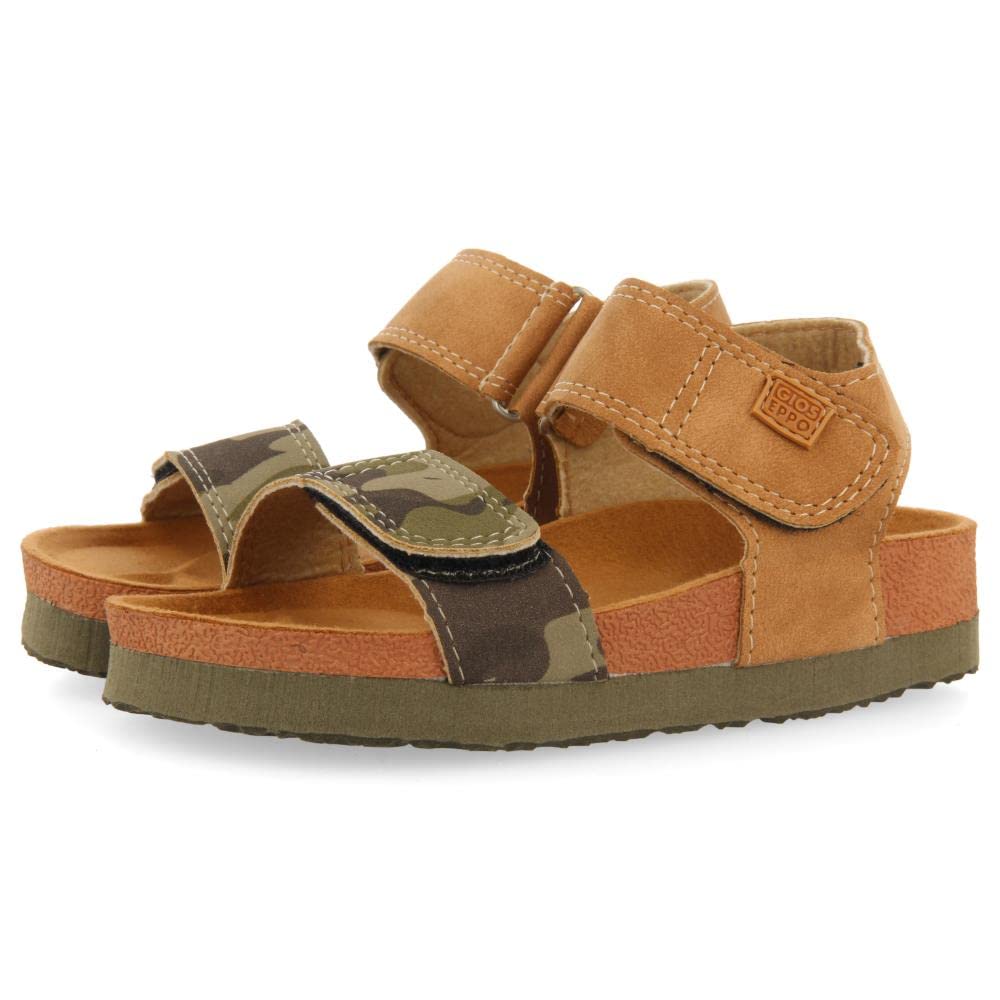 GIOSEPPO Chanclas Estilo Bio Color Kaki con Estampado de Camuflaje para niño abat