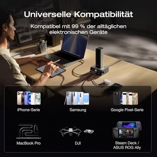 EcoFlow Powerbank 27650mAh(3950 x 7mAh)300W Max mit 60cm ausziehbarem Kabel – Ansicht 6