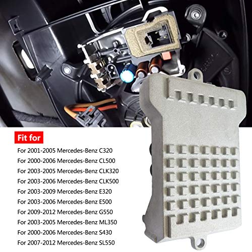 Qnbes A/C Heater Fan Resistor Regulator Fit for Mercedes Benz C/E/G/S/M Series, Air Climate Control Blower Motor Module Replace 2038214058, 2038218651, 2308210251