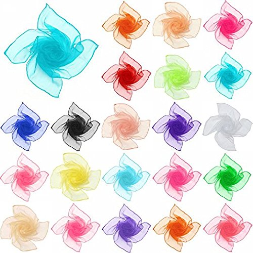 Boolavard Sheer Chiffon Square Scarf in Colours - 50s Style2