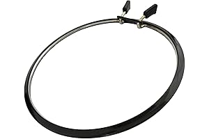 Black Embroidery Hoop: Premium Quality, Metal Spring Tension