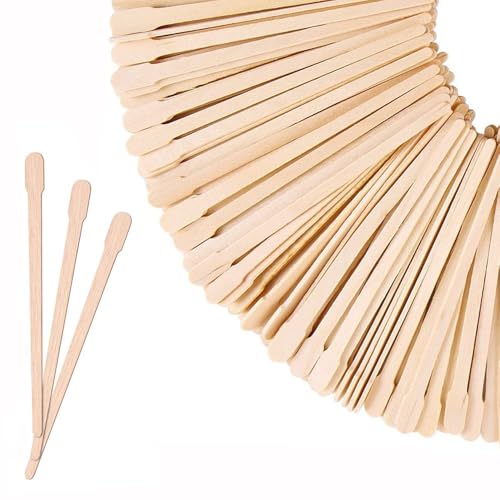 Lista de Palitos de madera de esta semana. 45 Paquete de 200 palitos de Cera de Madera Desechables: espátulas de Madera de Abedul de Doble Cara para depilación Bras