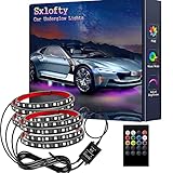Car Underglow Neon Accent Strip Lights Kit 8 Color Sound Active Function and Wireless Remote Control