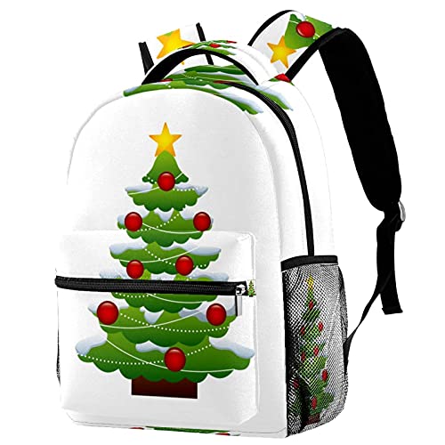 Sac à dos de voyage pour enfant avec motif sapin de Noël idéal en vacances