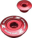 ZETA Anodized Aluminum RED Engine Plug Set 3 Pieces CRF250R/X 04-09