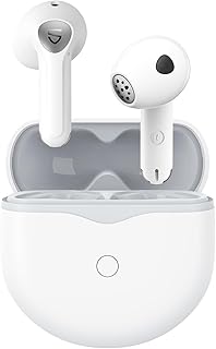 سماعات ساوند بيتس اير 4 لاسلكية بخاصية خفض الضوضاء النشطة القابلة للتكيف، سماعات بلوتوث 5.3، كوالكوم QCC3071 ابت اكس، 6 ميكروفونات للمكالمات المحسنة بالذكاء الاصطناعي، بطارية 26 ساعة