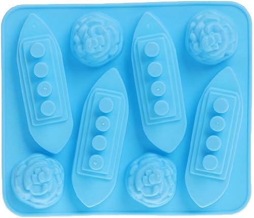 Bandejas de cubitos de hielo de silicona molde tallado molde fabricante Titanic en forma para bebidas de fiesta molde de hielo