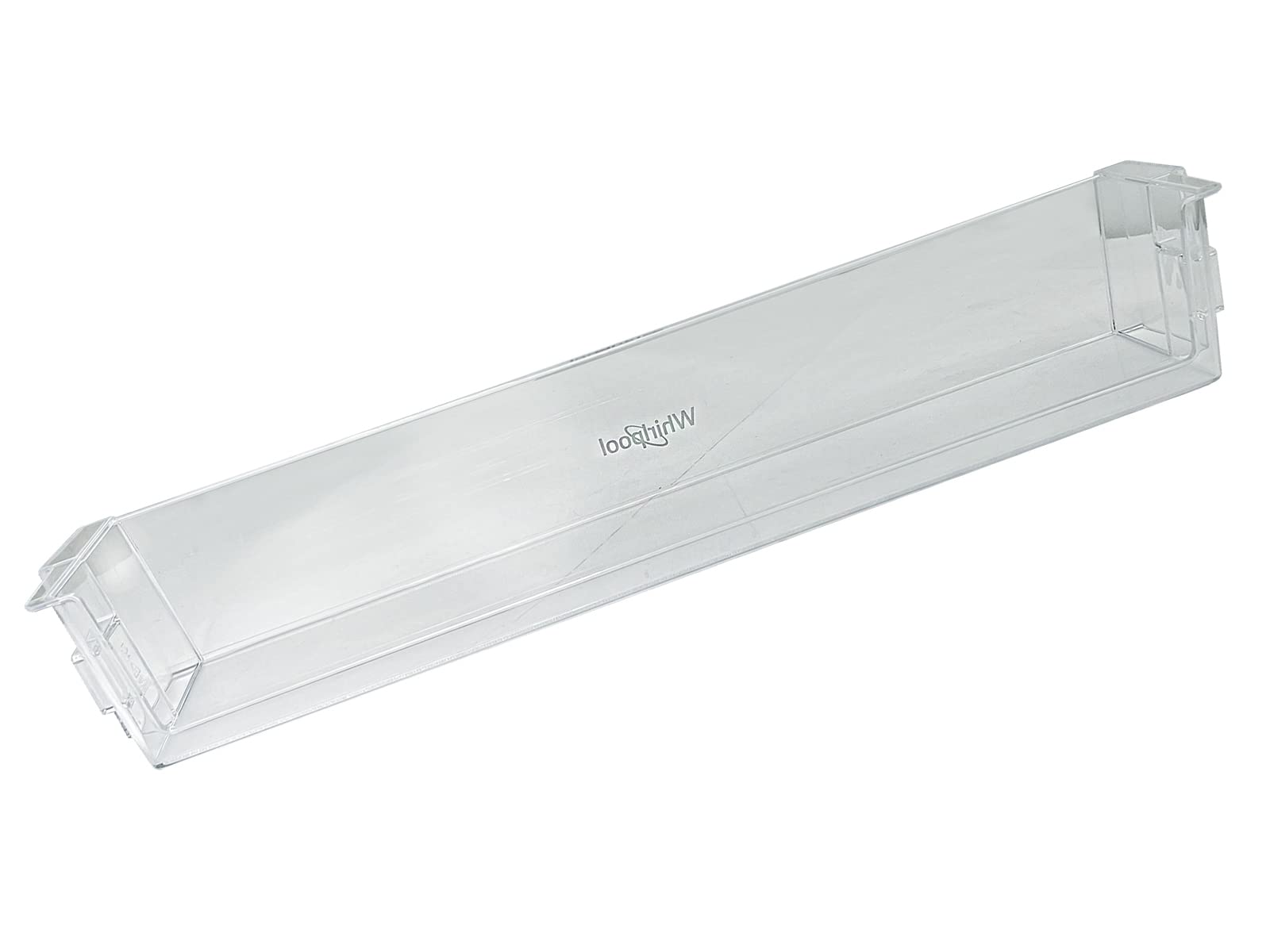 Balconcino Portabottiglie Adatto per Frigoriferi Whirlpool Ariston Indesit Hotpoint, Dimensioni 585x95x150 (mm) Trasparente, 481011102642, per Modelli SP40800 SP40802
