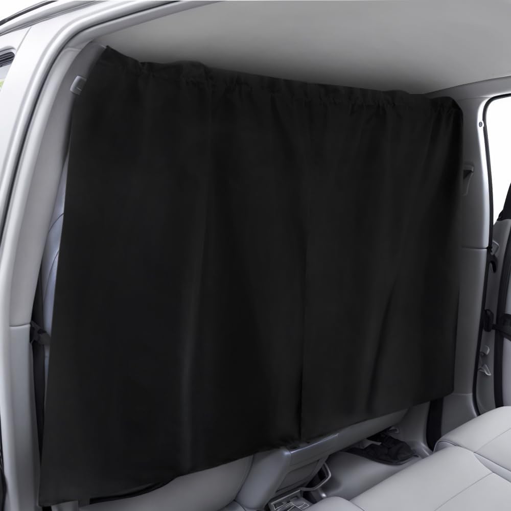 LPYFDC Car Divider Privacy Curtains for VW Touran (2015+), Seat Partition Curtain, Car Window Sun Shades Removable Divider Curtain for Car Camping