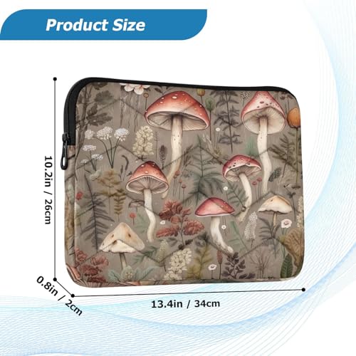 Funda para laptop 13-14 pulgadas Mushrooms impermeable miniatura 3