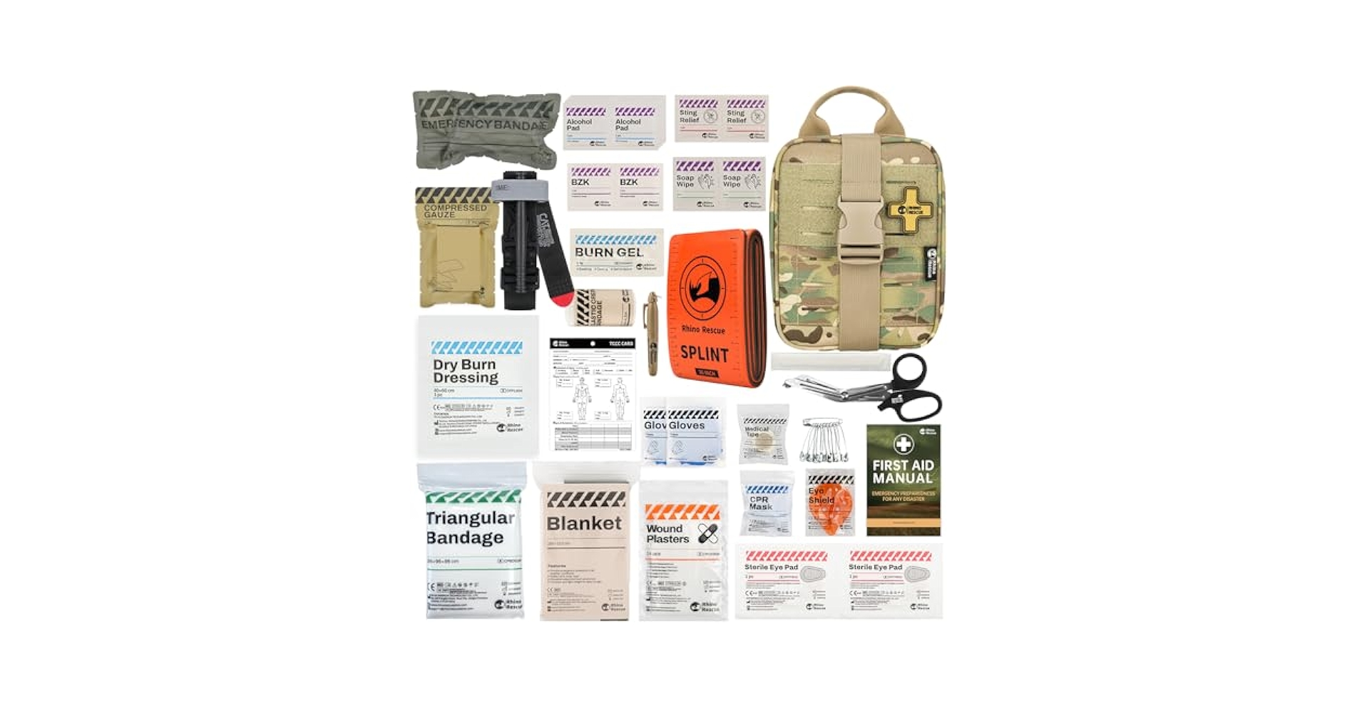 Amazon.com: RHINO RESCUE IFAK Trauma Kit with C-A-T