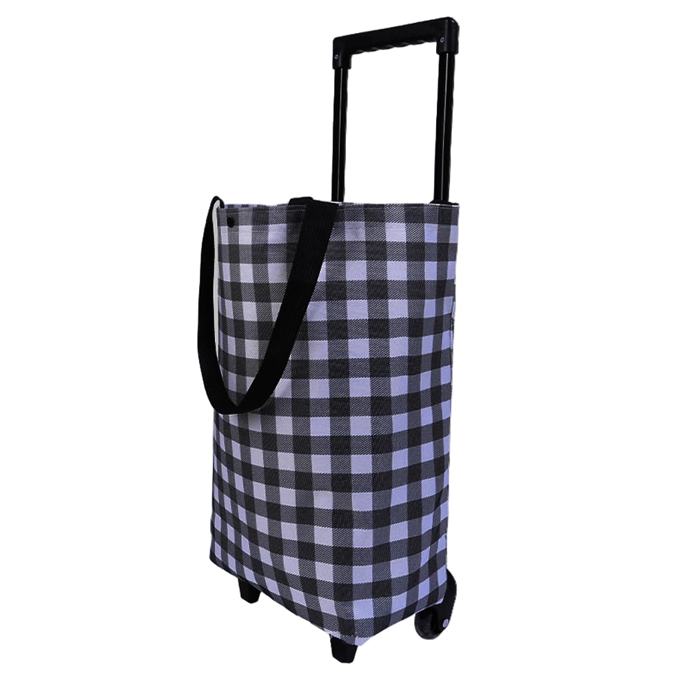 Rolling Shopping Bag,Shopping cart(Grey07)