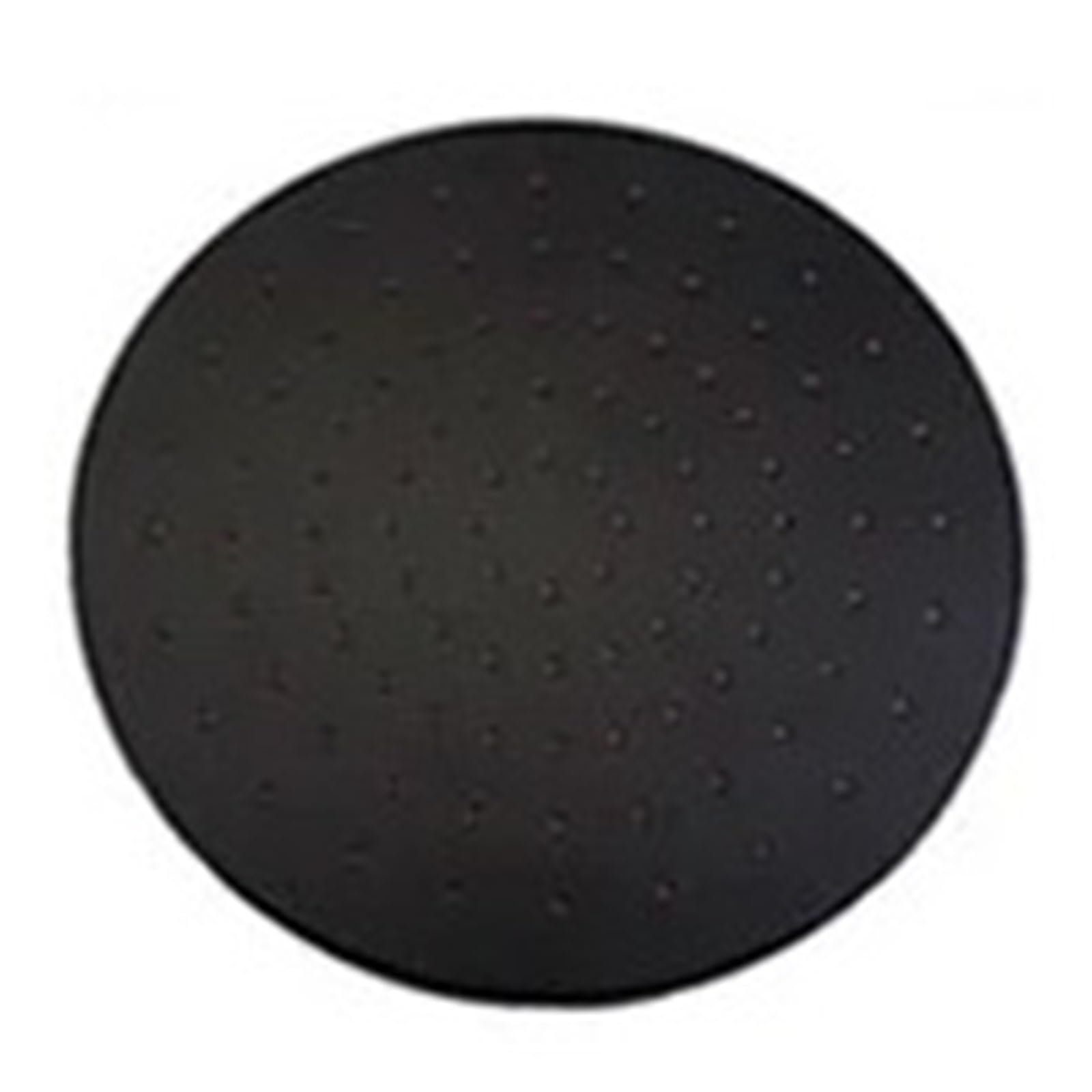 Pommeau de douche effet pluie anti-calcaire en ABS noir rond haute pression