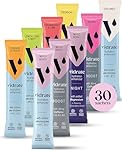 Vidrate Electrolytes Powder - Hydration Sachets Packed with Vitamins - Zero Sugar Rehydration Sachet, No Artificial Sweeteners & Preservatives - Mixed Berry Variety Pack, 30 Electrolytes Sachets
