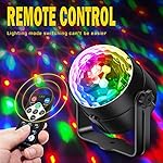 3-Pack Disco Ball Party Lights Sound Activated Remote, Strobe Stage DJ Lights for Valentines Day Decorations Mardi Gras Birthday New Years 2026 White Elephant Gifts Home Dance Party Supplies - Image 5