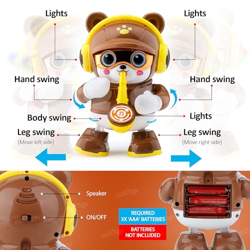 Image of Zest 4 Toyz Musical Toys for Kids Toys with Light & Sound Toys and Swinging Motion Crawling Baby Toy Birthday Gift for Kids Boys and Girls 12 Months+