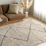 サヤンサヤン プリート BOHO ベニワレン 幾何学 ひし形 ラグマット 200x250 3畳 ベージュ トルコ