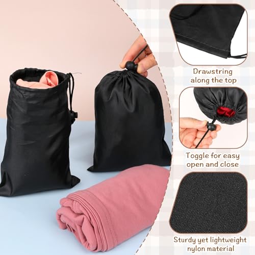 12pcs Waterproof Drawstring Bag,7.7 x 5.3inch Waterproof Cinch Ditty Bag,String Bags for Gifts Games Storage DIY for Women Men3