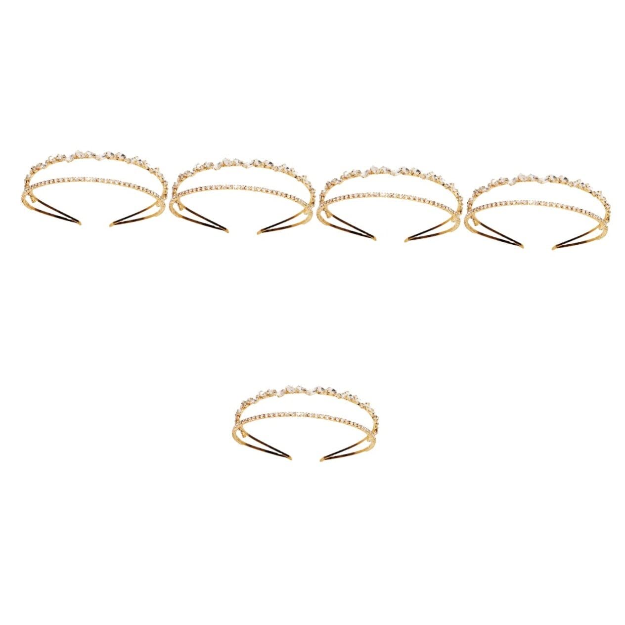 FRCOLOR 5stücke Cristall Haarband Für Frauen Elegantes Hochzeits-stirnband Mit Strasssteinen Für Feierlichkeiten Und Besondere Anlässe Hält Sicher Ohne Haarbeschädigung
