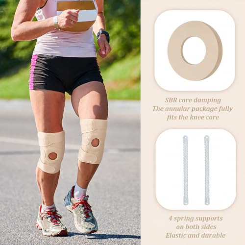 Image of Foilswirl 1 Pcs Kids Knee Brace with Side Stabilizers,Skin Tone