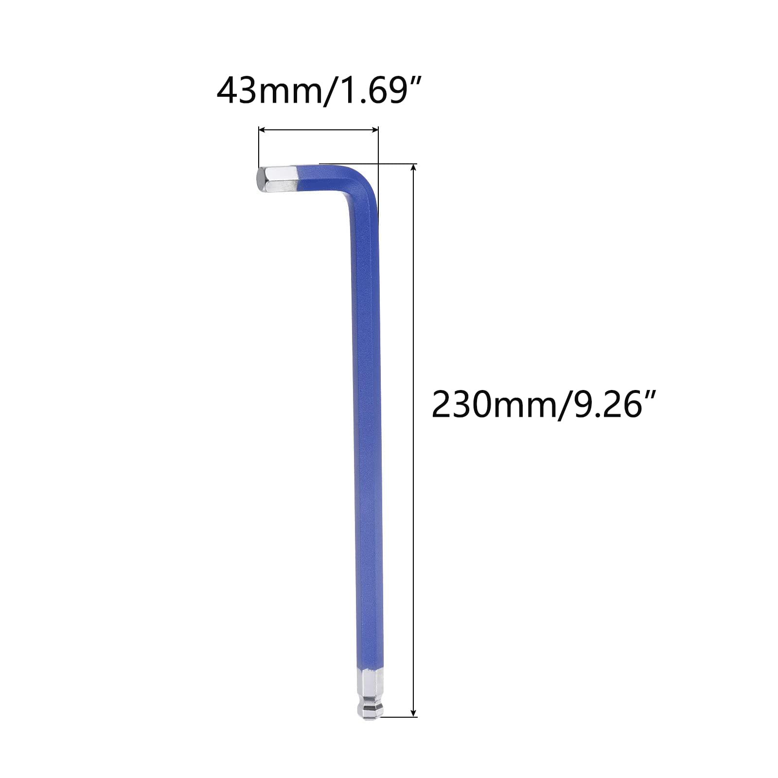 TOP-VIGOR 1Pcs 10mm Ball End Hex Key Wrench - Image 2
