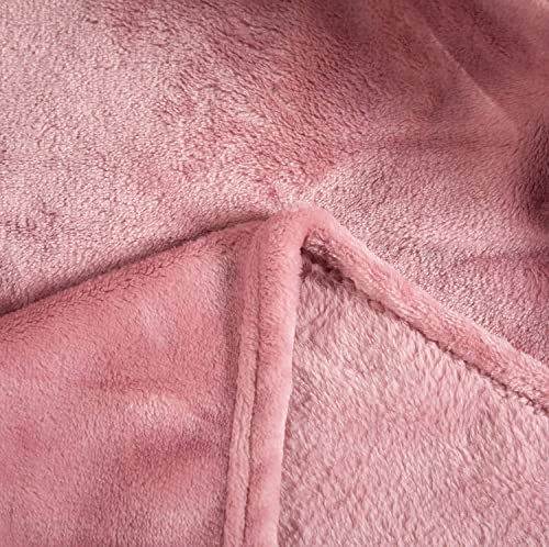 Image of Harleen Blankets, 250 GSM Super Soft Flannel Cozy Blankets for Single Bed, Washable Lightweight Blanket for Couch Sofa Bed Office, Warm Plush Blankets for All Season (Peach, Double)