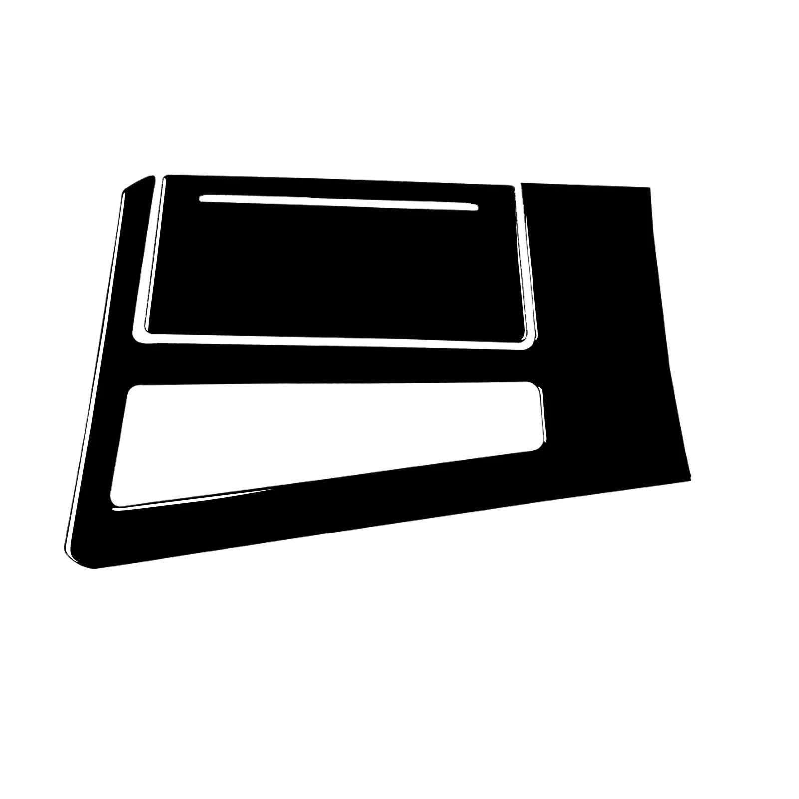 Qibbei Black Rhd Car Decoration Styling Interior Accessories Center Console Gear Panel Trim Sticker For Audi A6 La7 2019 Stickers(Black Rhd)