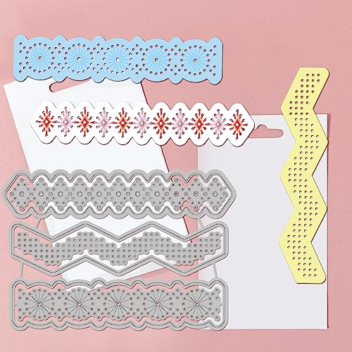 GLOBLELAND Borders Stitch Cutting Dies for DIY Scrapbooking Metal Sewing Lace Die Cuts Embossing Stencils Template for Paper Card Making Decoration Album Craft Decor - Image 3