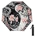 XZDXZD Yin Yang Dragon Lightweight Folding Travel Umbrellas Windproof Auto Open Close Reverse Umbrella Uv Sun Protection for Women Men