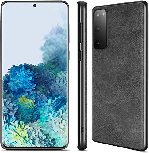 Image of Excelsior Premium PU Leather Back Cover case with 360 Degree Full Body Protection | Shockproof for Samsung Galaxy S20 FE (Black)