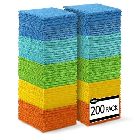 AIDEA Microfiber Cleaning Cloths, 200PK