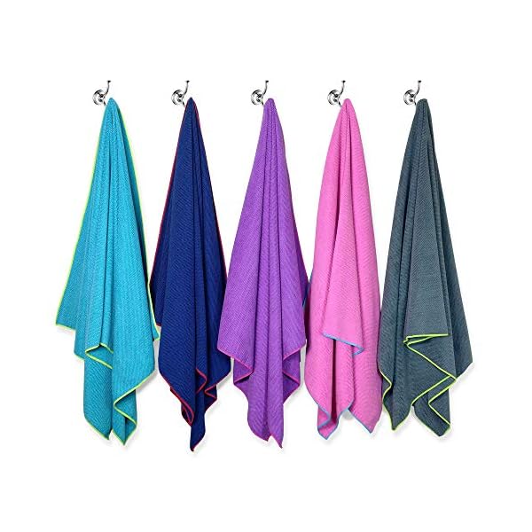 Flow Microfiber Quick Dry Swim Towel - Pool Towels for Competitive Swimming and Other Water Sports with Medium and Large Options Available