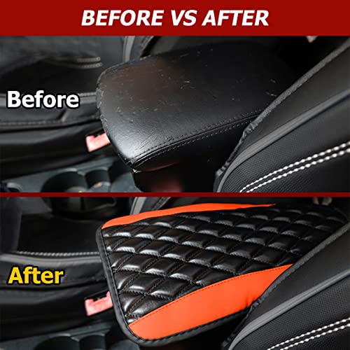 image for Moly Magnolia Car Center Console Cushion Pad, Universal Leather Waterp