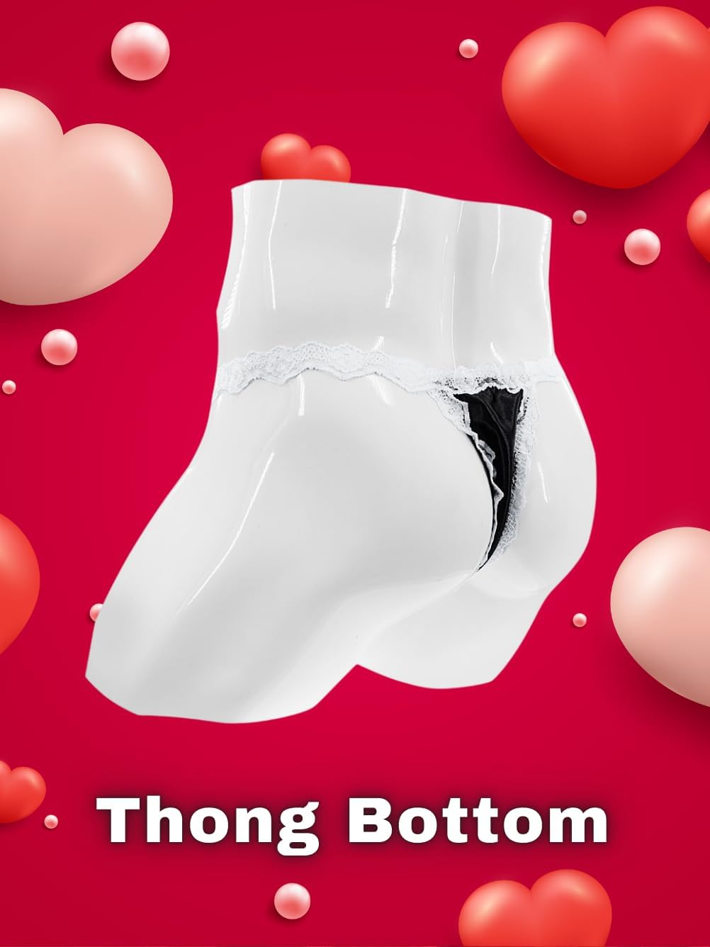 Valentines Lingerie For Men, Satin Lace Sexy Underwear, Sissy Panties Femboy, Bow Girly Thong - Image 6