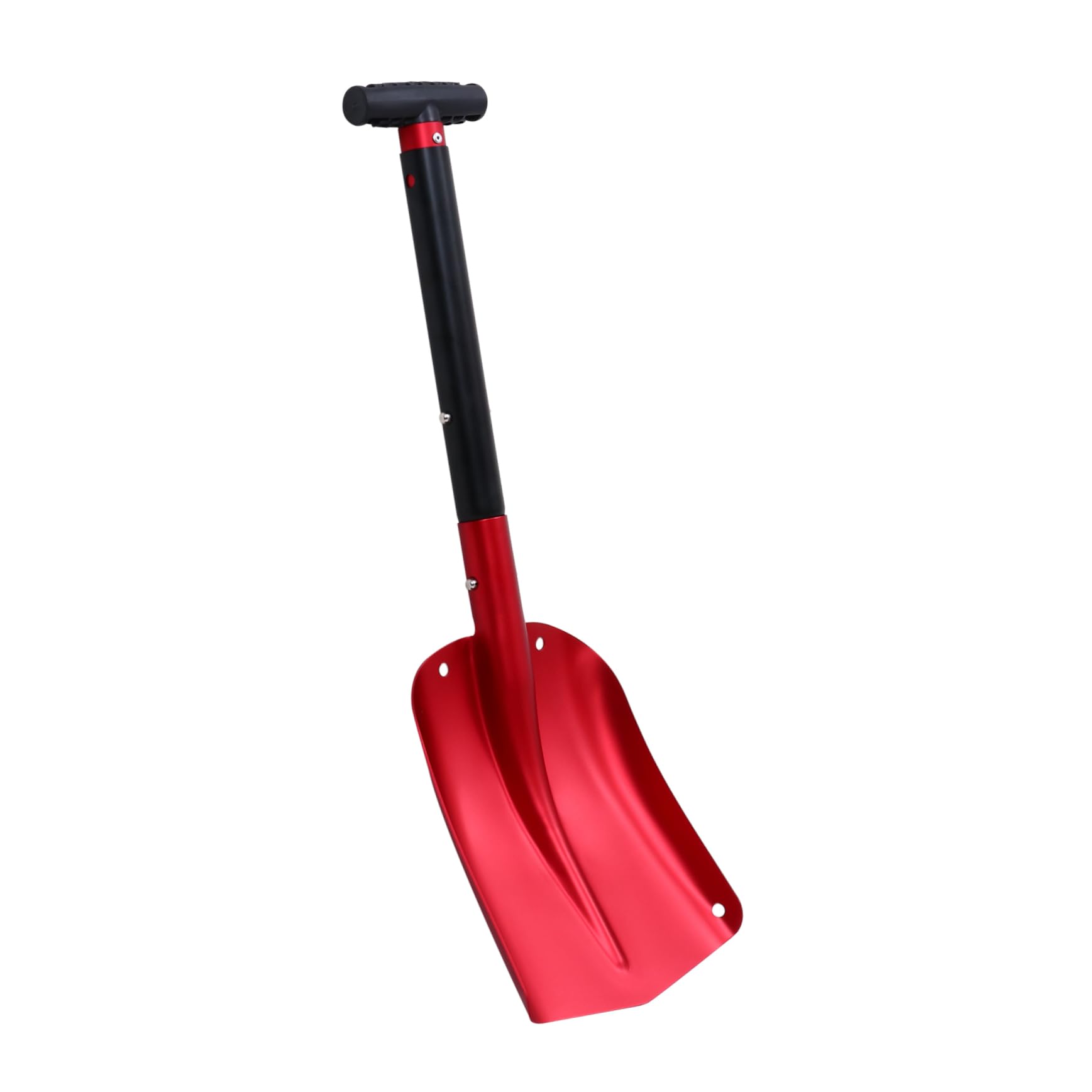 Yardenfun 1pc Snow Shovel Car Snow Removing Tool Large Mud Shovel Ice Shovel Emergency Shovel Winter Snow Scraper Heavy Duty Shovel Mutitool Red Deicing Snow Removal Supplies Aluminum Alloy